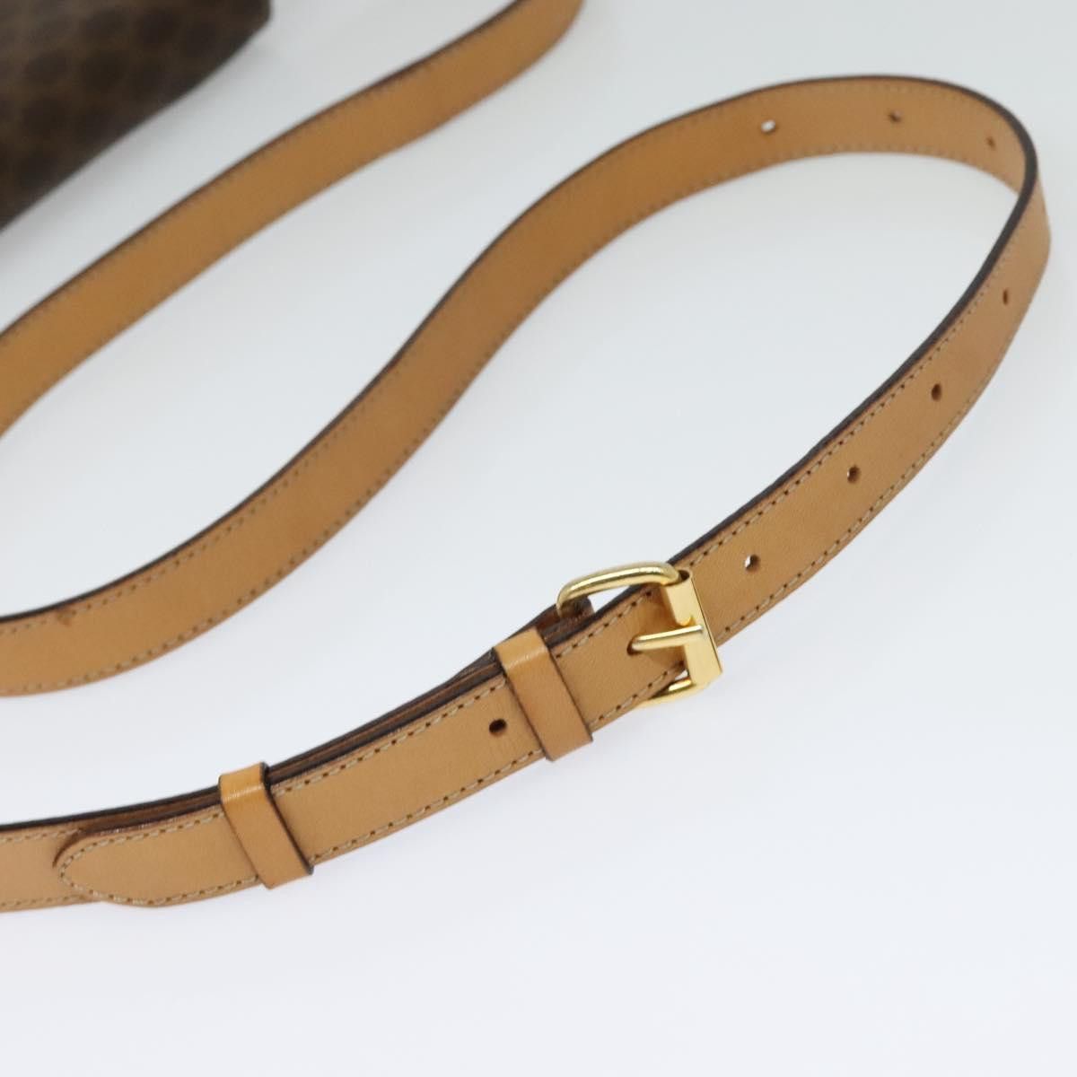 Celine CELINE Macadam Canvas Shoulder Bag Pvc Leather Brown Gold Size ONE SIZE - 7 Thumbnail