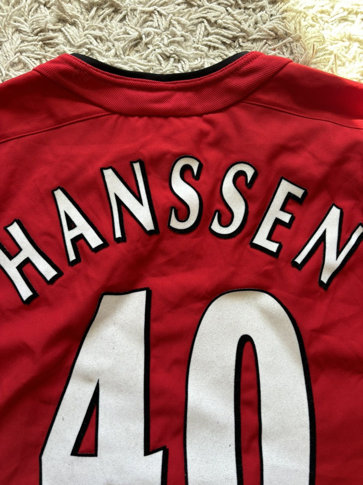 Nike Vintage Soccer Jersey Nike X Manchester United Hanssen Size US XL / EU 56 / 4 - 7 Thumbnail