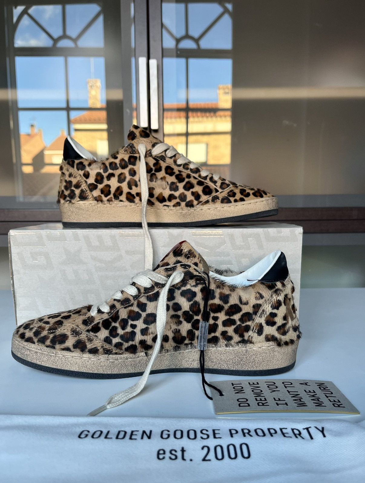 Golden Goose Ball Star Cheetah Print Size US 6 / IT 36 - 5 Thumbnail
