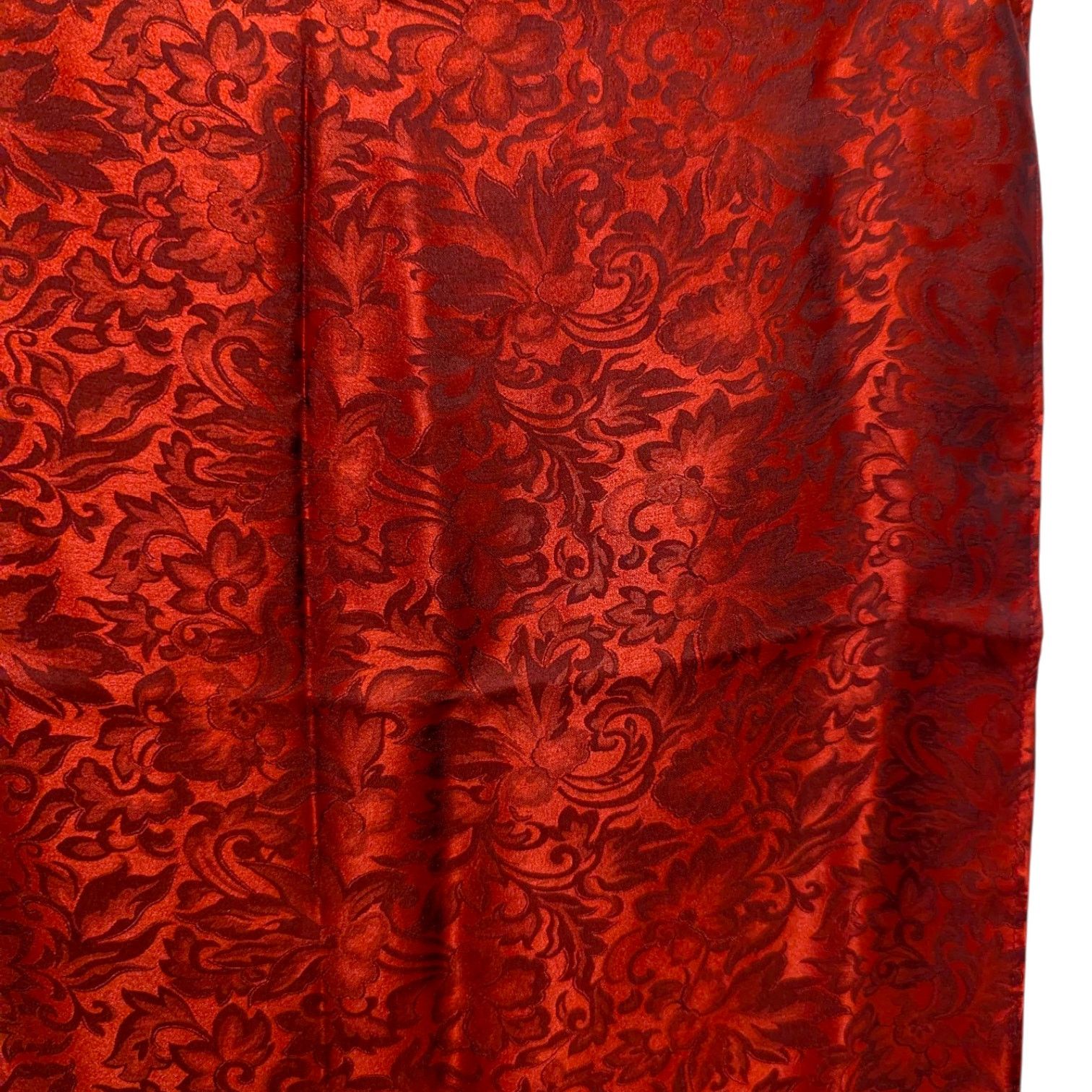 Other Cattle Kate Red Western Prairie Floral Silk Scarf Size ONE SIZE - 4 Thumbnail