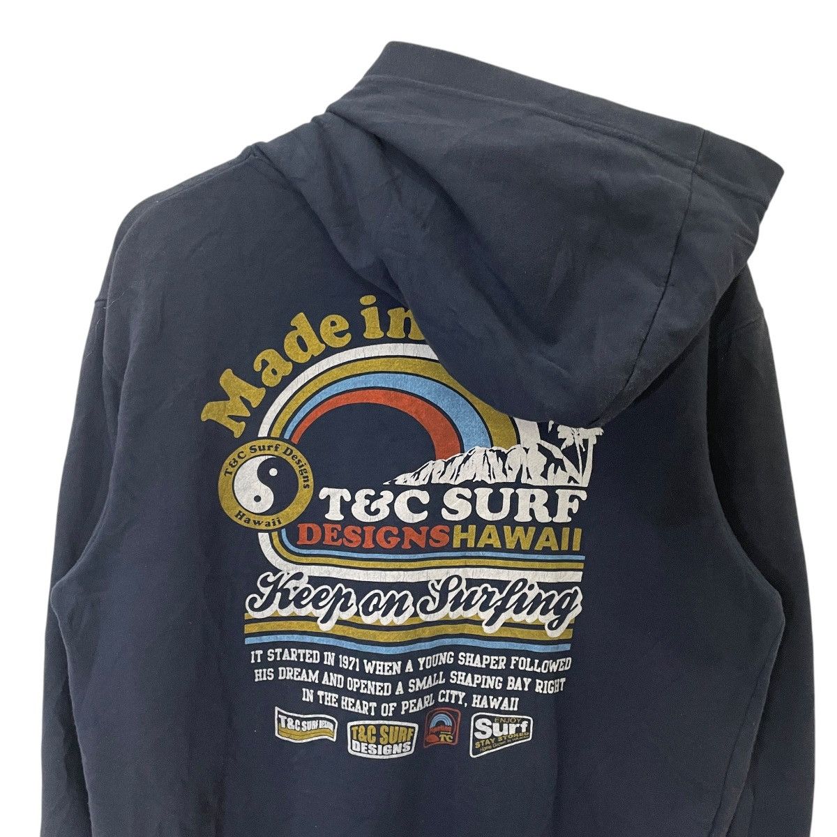 Japanese Brand Vintage T&C Surf Design Zipper Ups Sweatshirt Size US M / EU 48-50 / 2 - 9 Thumbnail