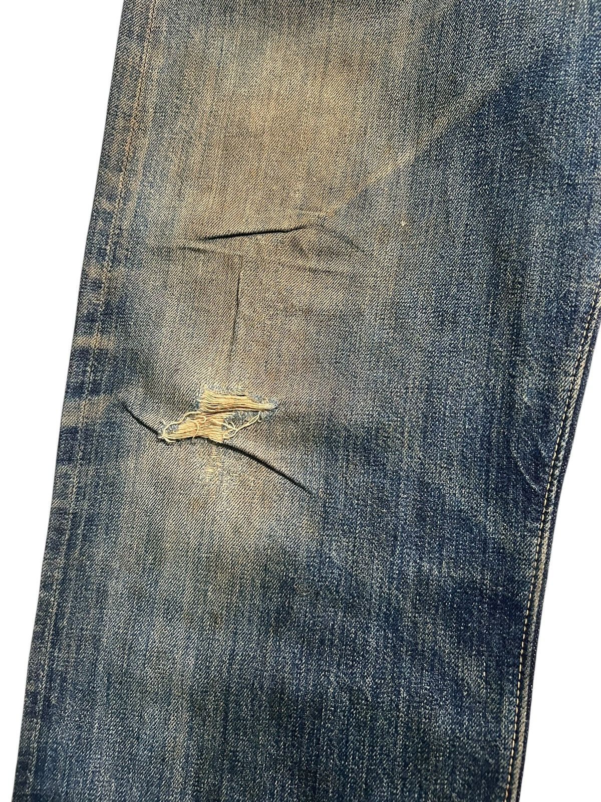 Japanese Brand × Kapital × Vintage JOE McCOY Selvedge Distressed Vtg Denim Jeans Size US 35 - 7 Thumbnail