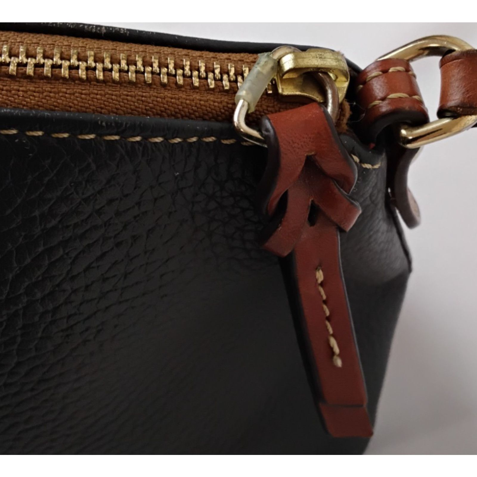 Dooney & Bourke Dooney & Bourke Domed Crossbody Bag Gray/Brown Leather Purse Size ONE SIZE - 12 Thumbnail