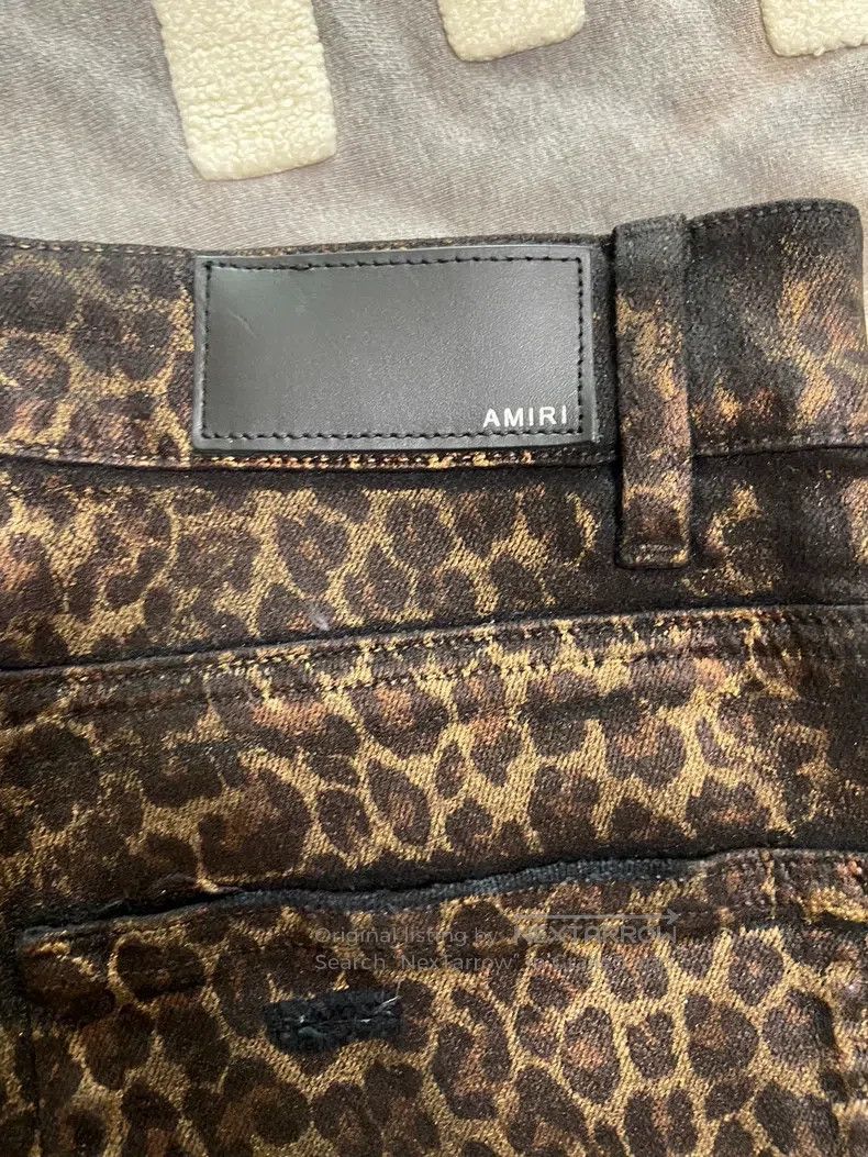 Amiri Amiri Leopard print glitter 9-inch pants size 34 Size US 34 / EU 50 - 4 Thumbnail