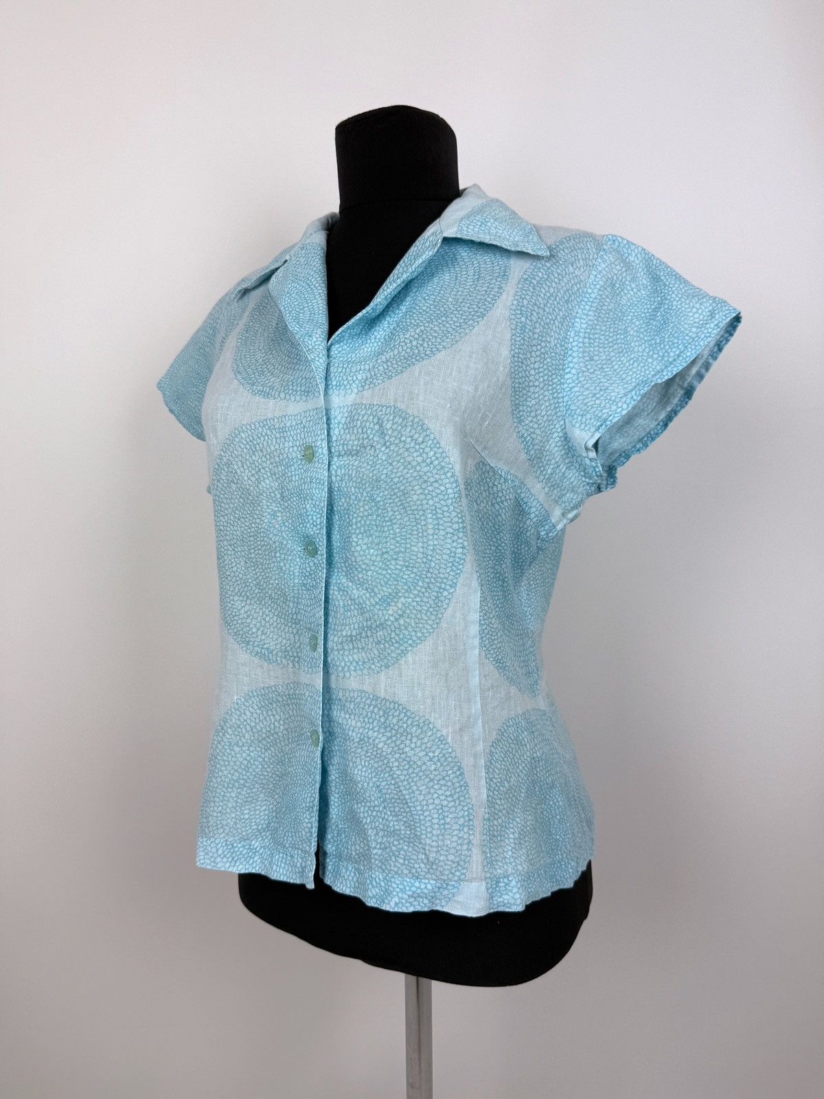 Marimekko 1990’s Vintage Mika Pirainen x marimekko Printed Linen Shirt Size M / US 6-8 / IT 42-44 - 1 Thumbnail