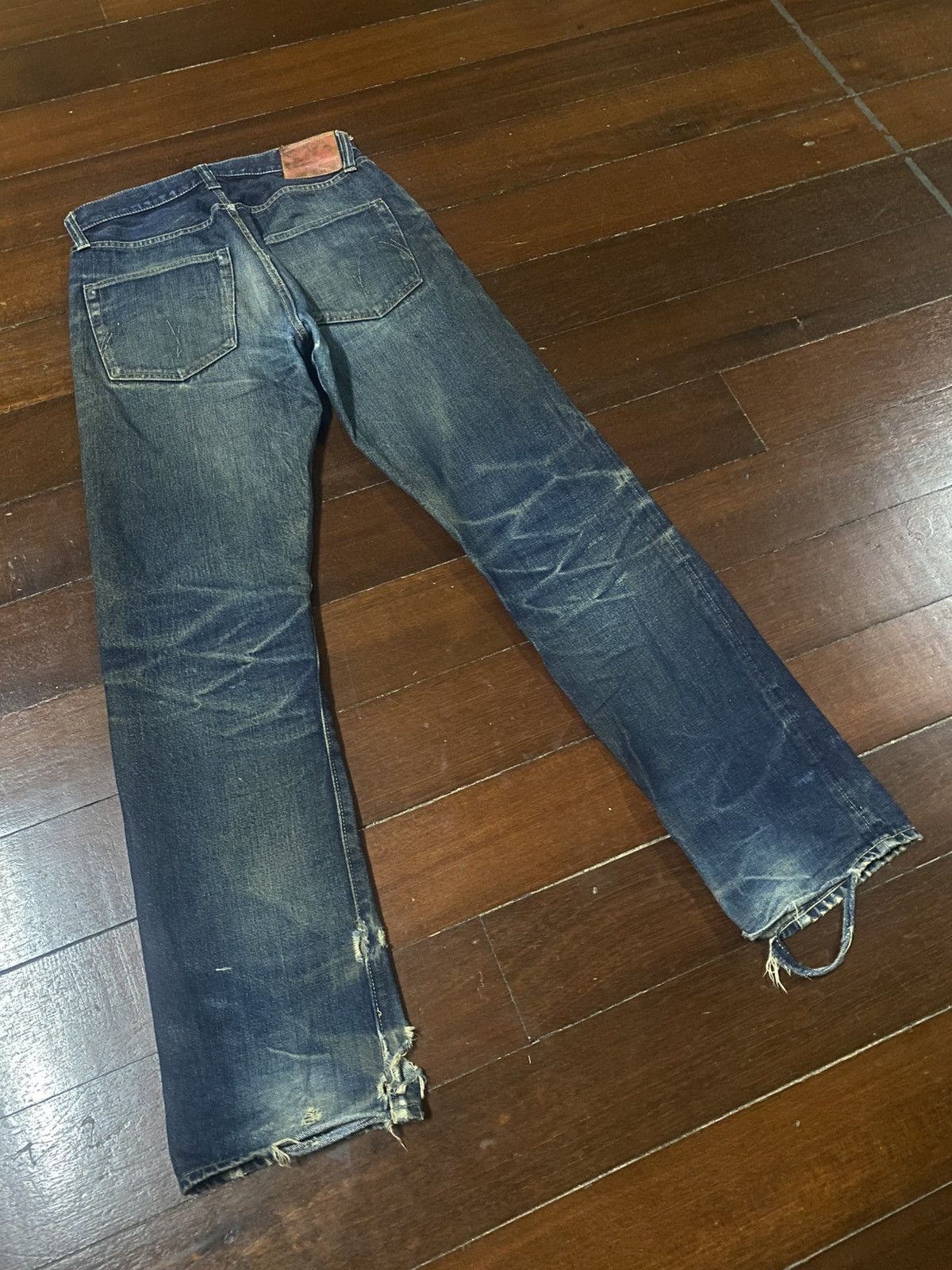 Sugar Cane Vintage Sugar cane 1947 distressed mud wash rusty jeans Size US 31 - 17 Thumbnail