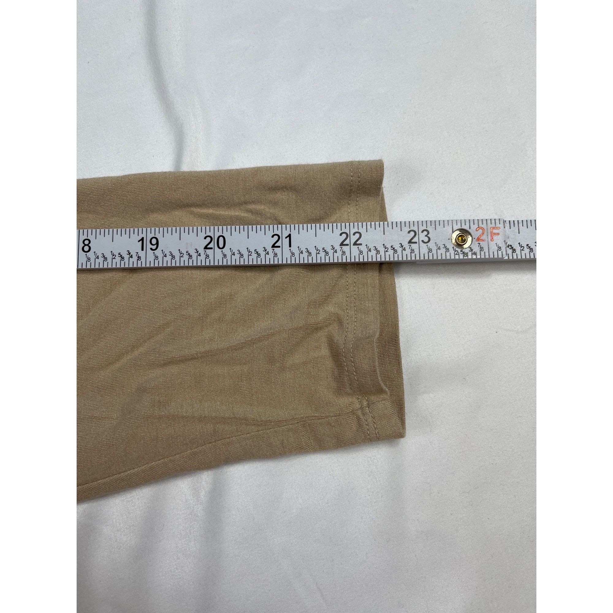 Chicos Chicos SKU 7690 Womens Beige Long Sleeve T Shirt Size XL Size XL / US 12-14 / IT 48-50 - 8 Thumbnail