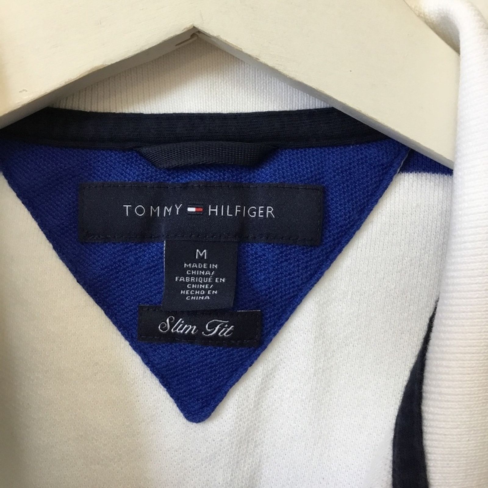 Tommy Hilfiger Tommy Hilfiger Men White Striped Polo Shirt Size US M / EU 48-50 / 2 - 3 Thumbnail