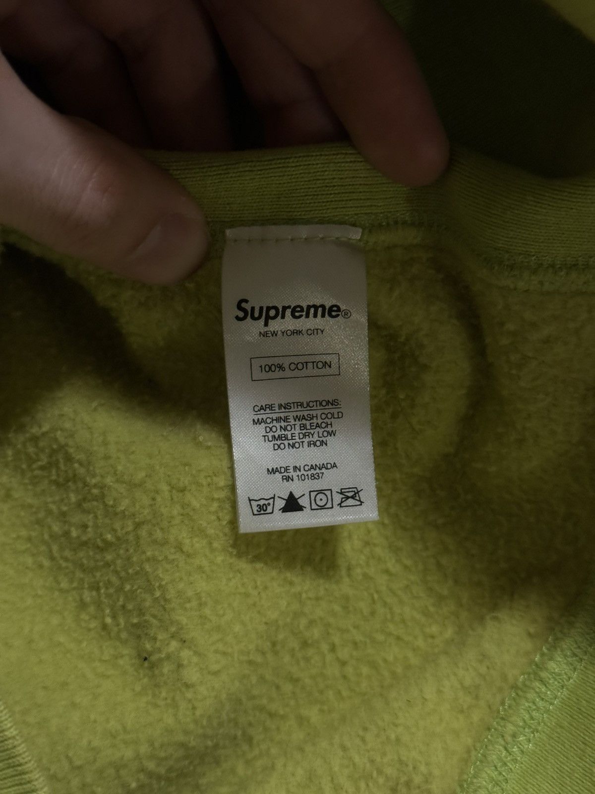 Supreme Supreme Lime Green OG Motion Logo Hoodie XL Size US XL / EU 56 / 4 - 10 Thumbnail