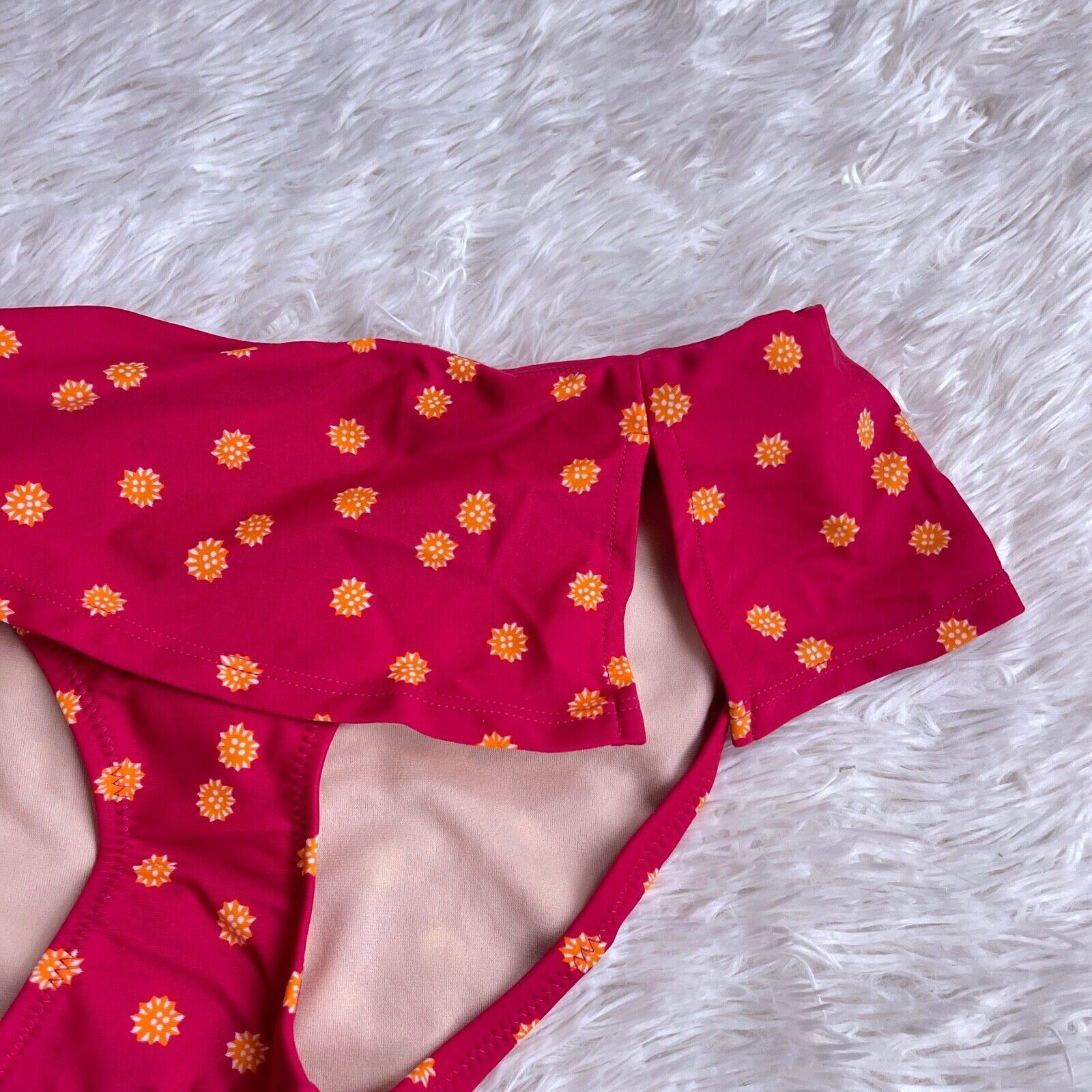 Other Sundance Catalog Slit Skirted Bikini Bottom Pink Orange XS Size XS / US 0-2 / IT 36-38 - 2 Thumbnail