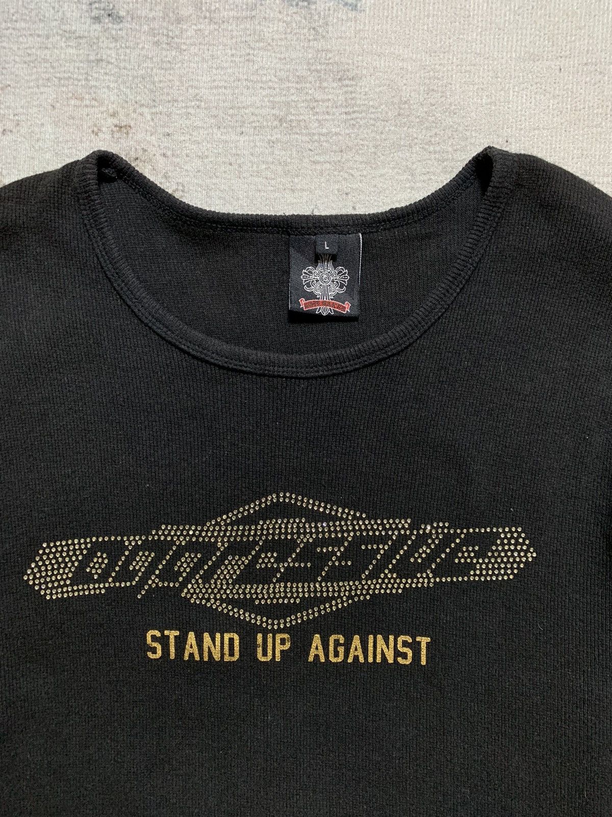 If Six Was Nine × Japanese Brand × Le Grande Bleu (L.G.B.) Gothic Style Glitter Long Sleeve Tee Undefined Size US L / EU 52-54 / 3 - 4 Thumbnail
