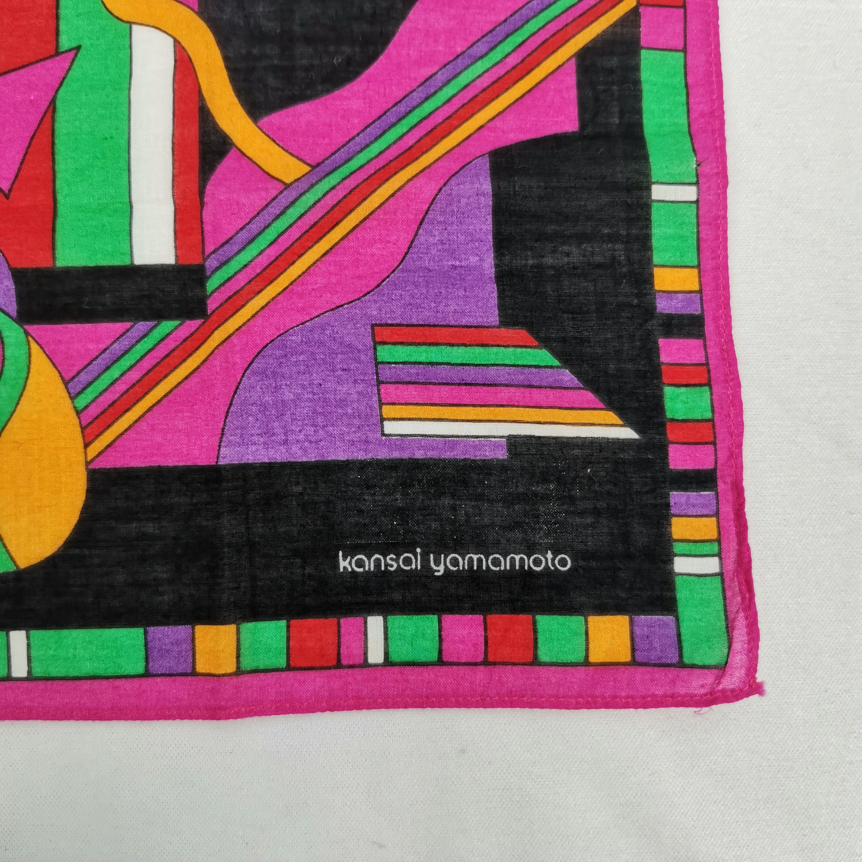 Kansai Yamamoto Vintage Kansai Handkerchief Neckerchief Japanese Bandana Size ONE SIZE - 3 Thumbnail