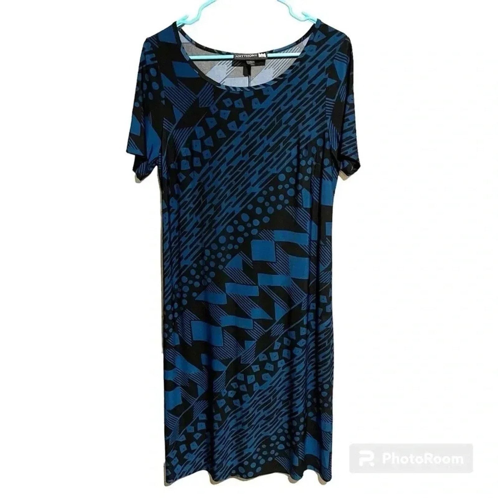 Other Antthony Shirt Sleeve Shift Dress Geometric Design Women’s M Size M / US 6-8 / IT 42-44 - 1 Thumbnail