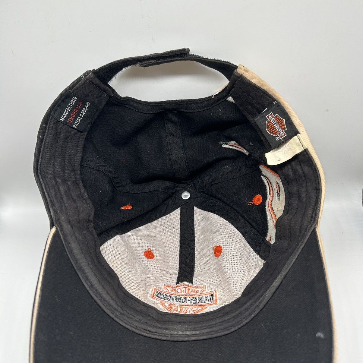 Harley Davidson Vintage 90s Shockwave Embroidered Flames Hat Size ONE SIZE - 7 Thumbnail