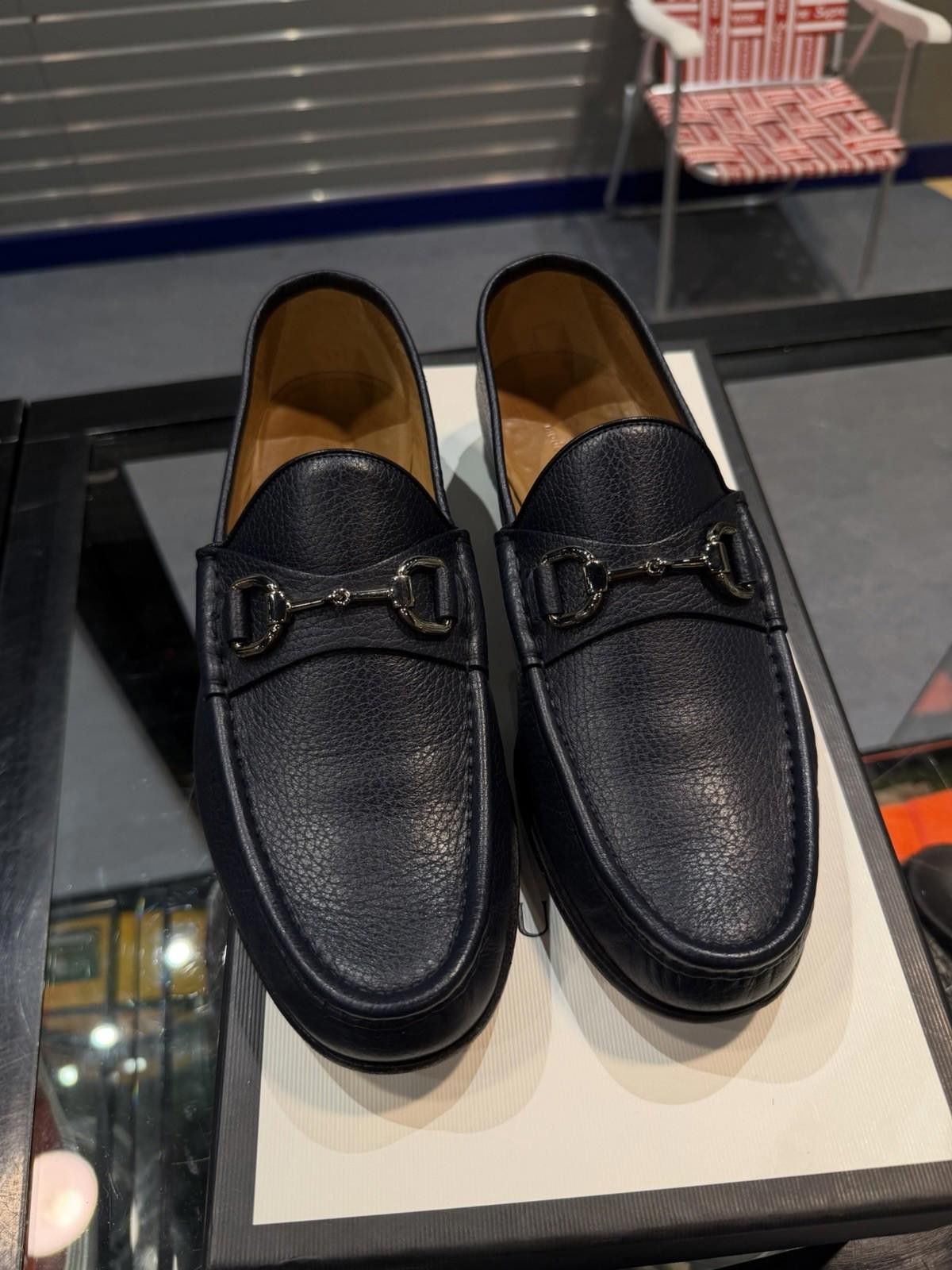 Gucci GUCCI $1050 Horesebit 1953 Men's Loafer Blue 7G+/8US 1 Size US 8 / EU 41 - 5 Thumbnail