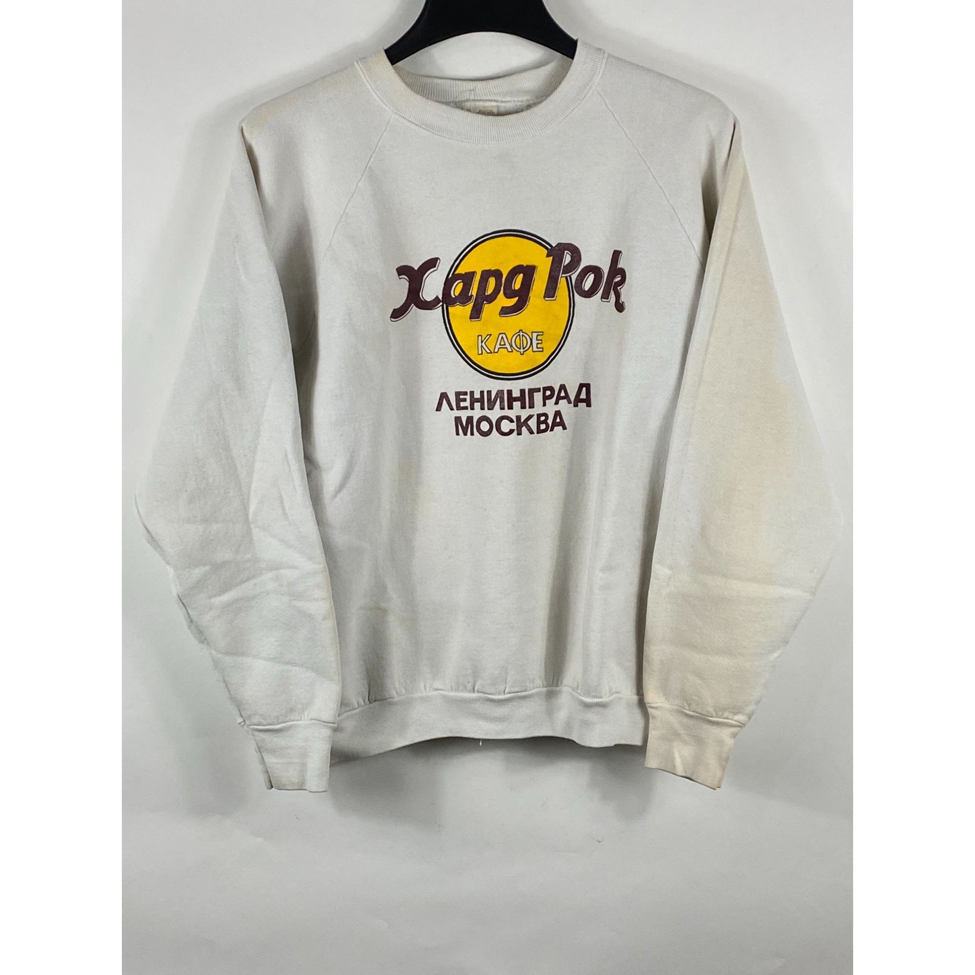 Fruit Of The Loom Vintage FOTL Hard Rock Cafe Moscow Pullover Sweatshirt XL Ma Size US XL / EU 56 / 4 - 1 Thumbnail