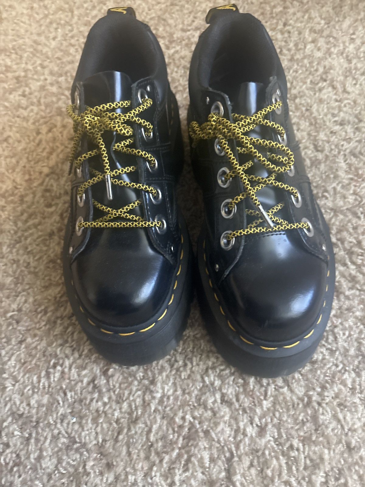 Other Doc Martin 5 eye max buttero leather platforms Size US 7 / IT 37 - 3 Thumbnail