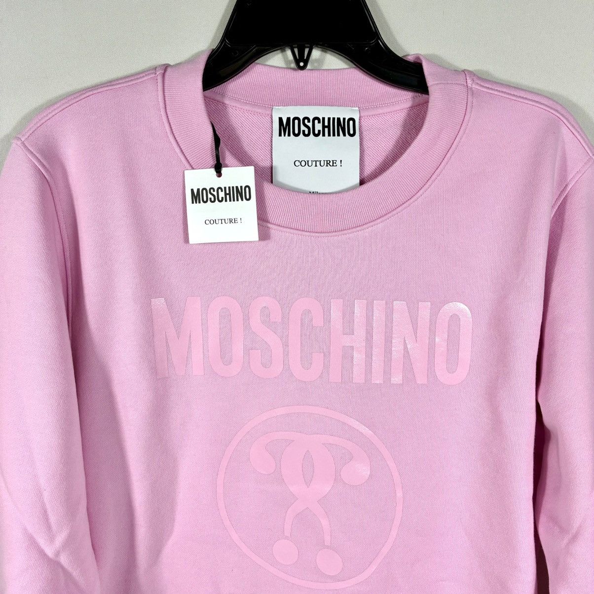 Moschino Moschino Couture Logo Double Question Mark Sweatshirt Pink 8 Size M / US 6-8 / IT 42-44 - 14 Thumbnail