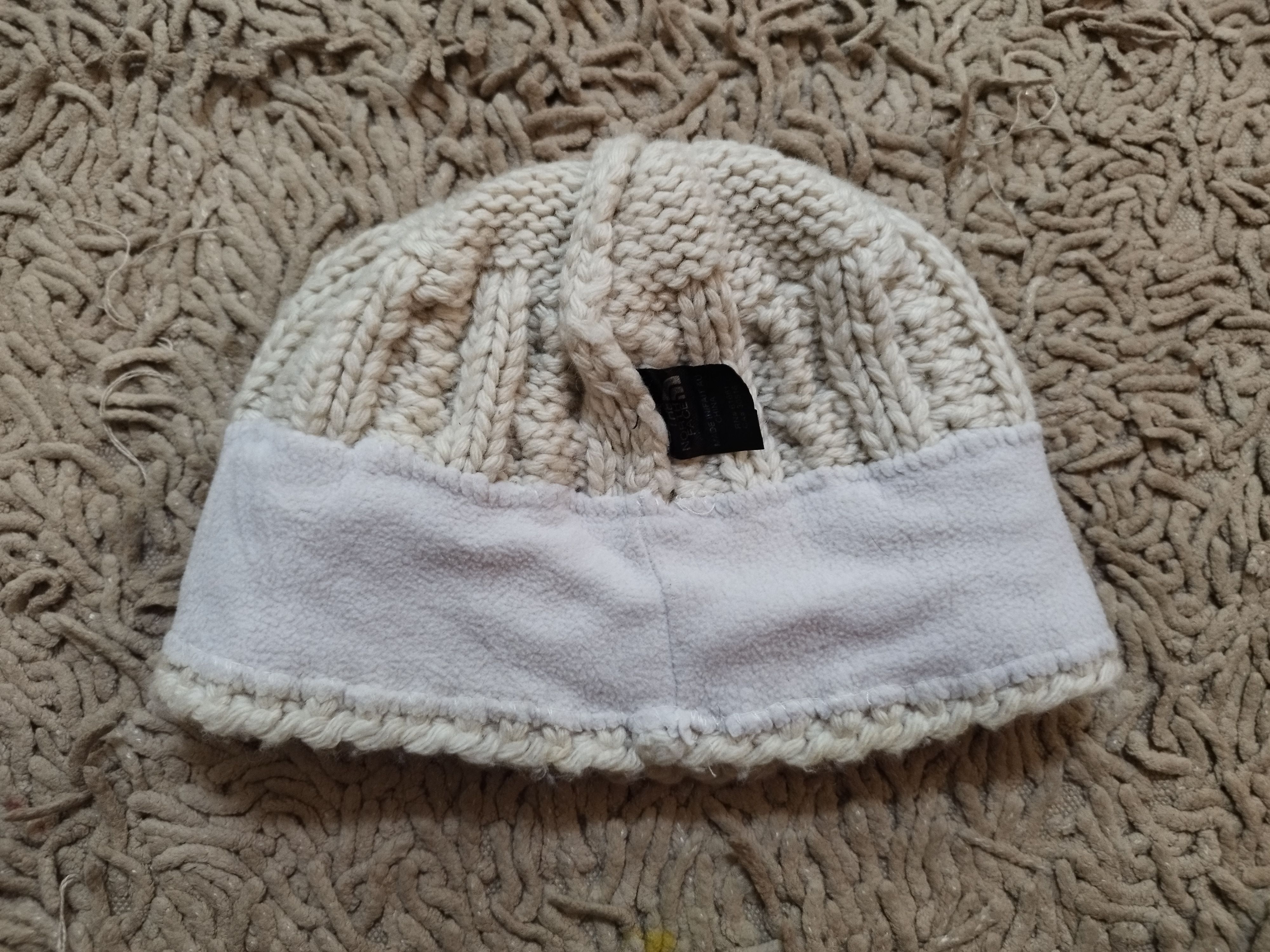 The North Face The North Face White Beanie Size ONE SIZE - 4 Thumbnail