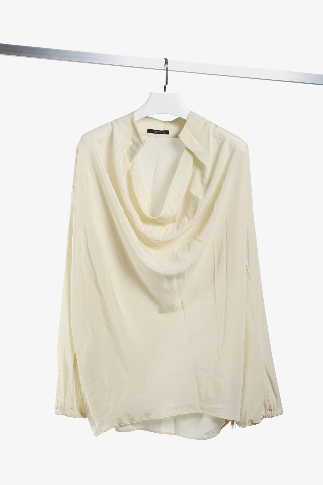 Etro Etro Cream Silk Cowl Neck Tunic Size M / US 6-8 / IT 42-44 - 1 Thumbnail