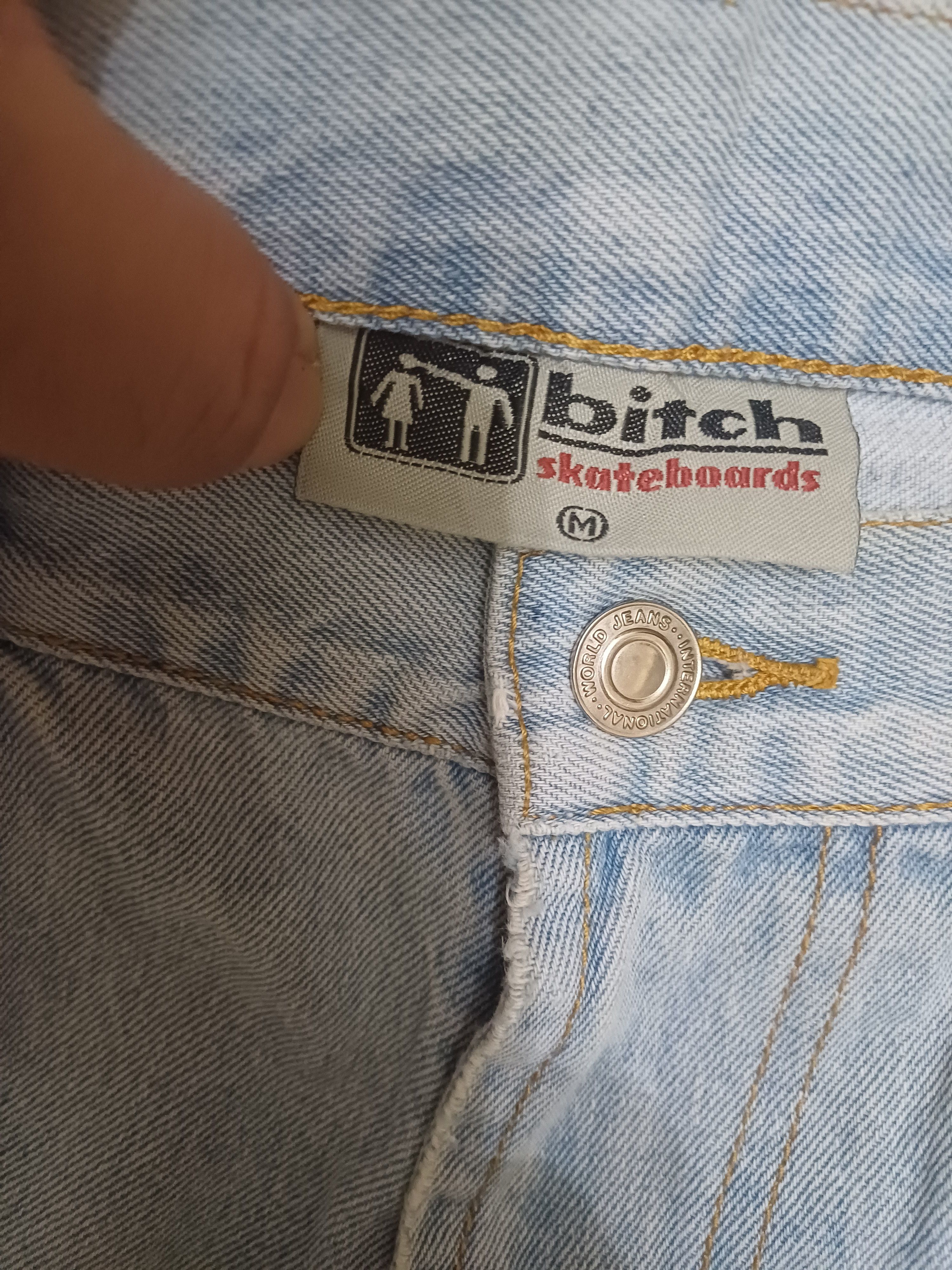 JNCO Vintage y2k/ 90s BITCH SKATEBOARDS baggy jeans Size US 30 / EU 46 - 6 Thumbnail