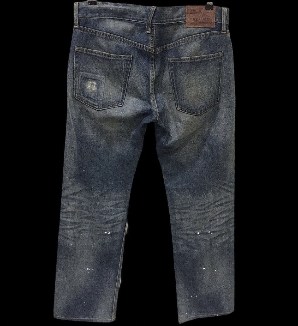 Designer × Japanese Brand BACK NUMBER Japan Street Fashion Distressed Painter Denim Size US 33 - 2 Thumbnail