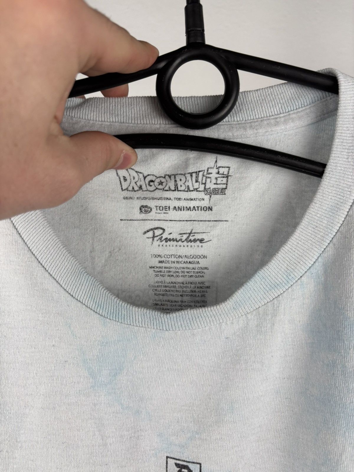 Primitive PRIMITIVE GOKU VS. JIREN SURVIVAL WASHED TEE LIGHT BLUE Size US L / EU 52-54 / 3 - 3 Thumbnail