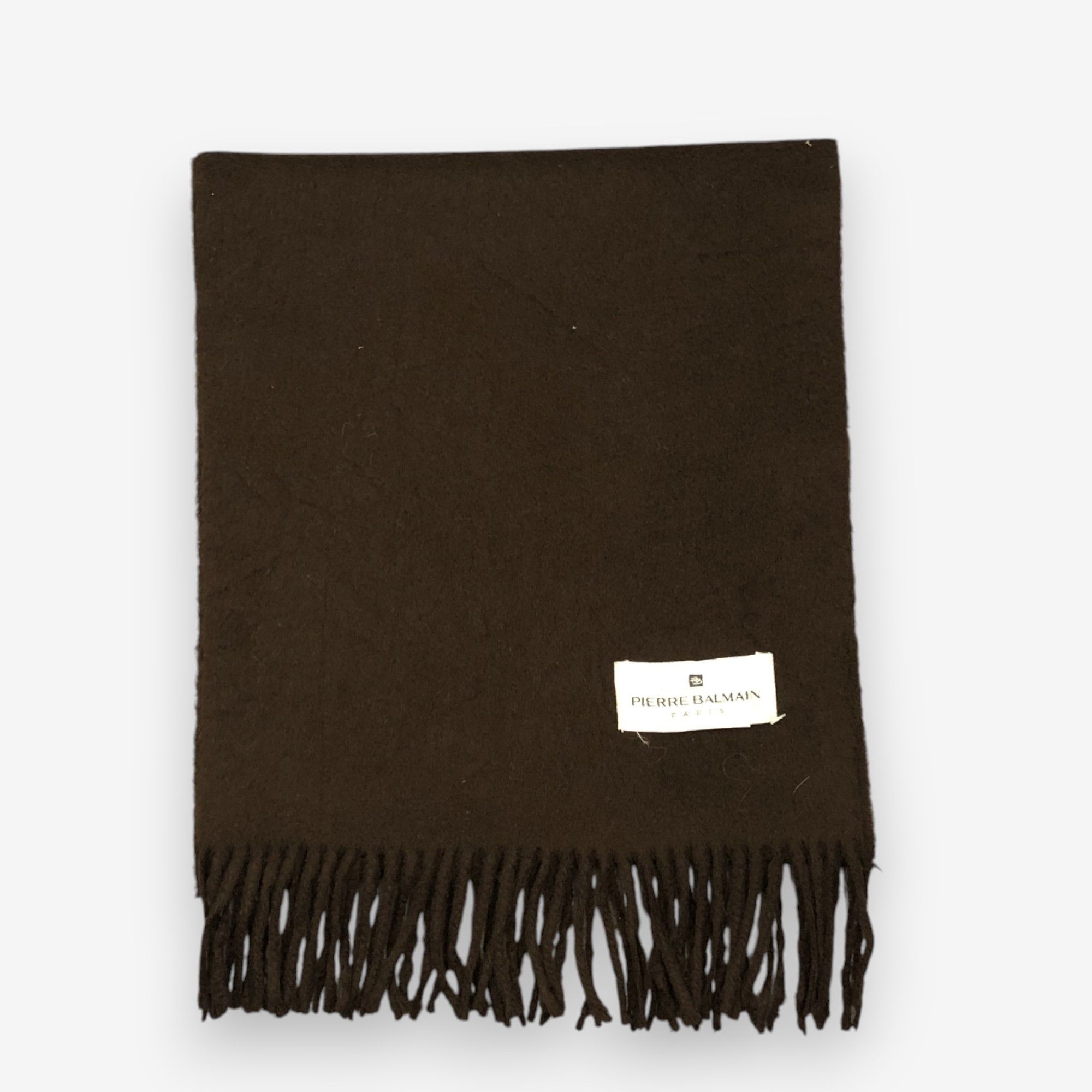 Japanese Brand Vintage Pierre Balmain Scarf Muffler Wool Witner Scarves Size ONE SIZE - 2 Thumbnail