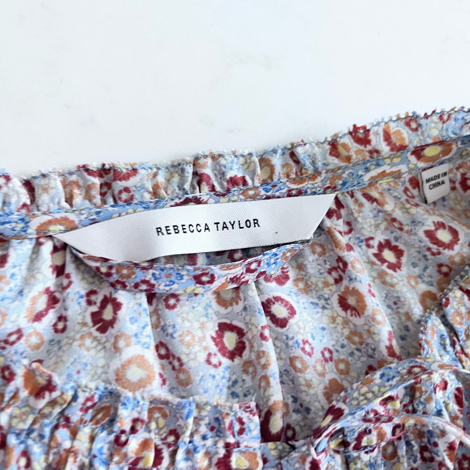 Rebecca Taylor Rebecca Taylor Violet Fleur Silk Floral Print Mini Dress Size S / US 4 / IT 40 - 4 Thumbnail