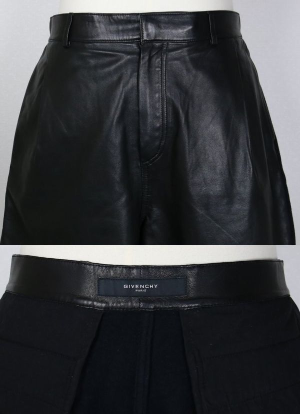 Givenchy SS13 Leather Shorts Size US 31 - 2 Thumbnail