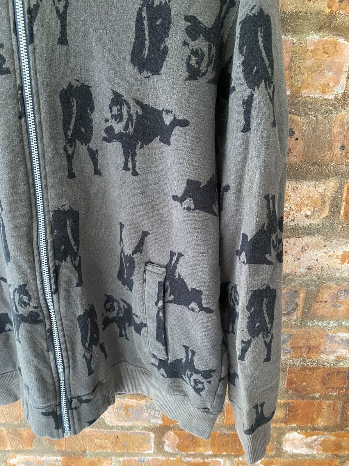 Undercover UNDERCOVER AW02 Witches Cell era 'cow' all over print hoodie Size US M / EU 48-50 / 2 - 5 Thumbnail