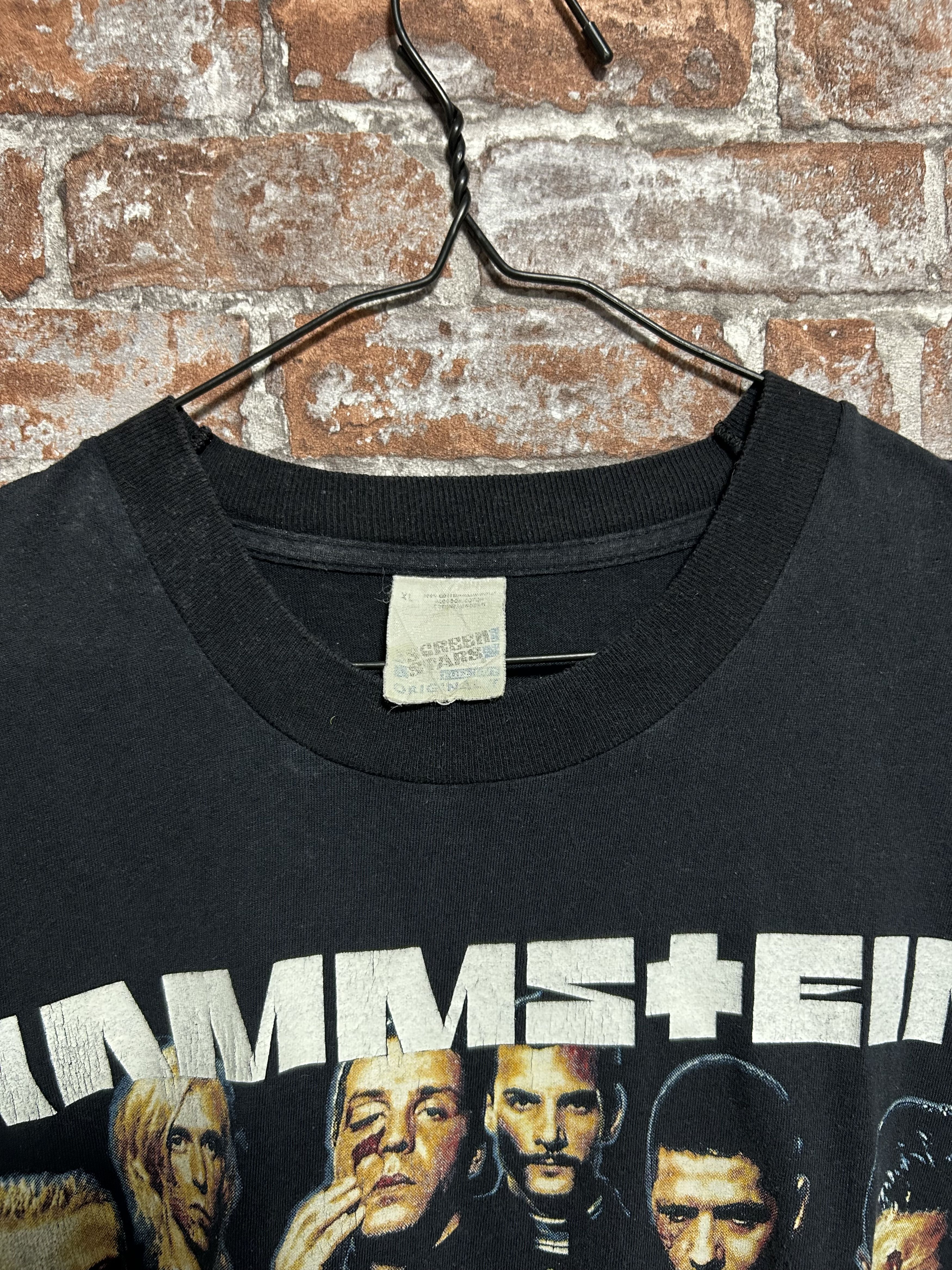 Band Tees Rammstein 90s Vintage Rock Band T-shirt Size US XL / EU 56 / 4 - 4 Thumbnail