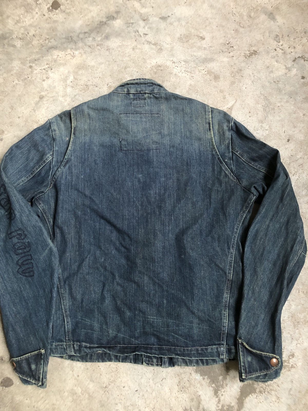 G-Star Vintage G-Star Raw Biker Style Denim Jacket Size US M / EU 48-50 / 2 - 8 Thumbnail