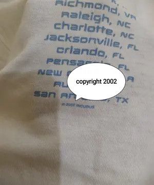 Band Tees Vintage 2002 Incubus Morning View Tour T-Shirt Size US L / EU 52-54 / 3 - 5 Thumbnail