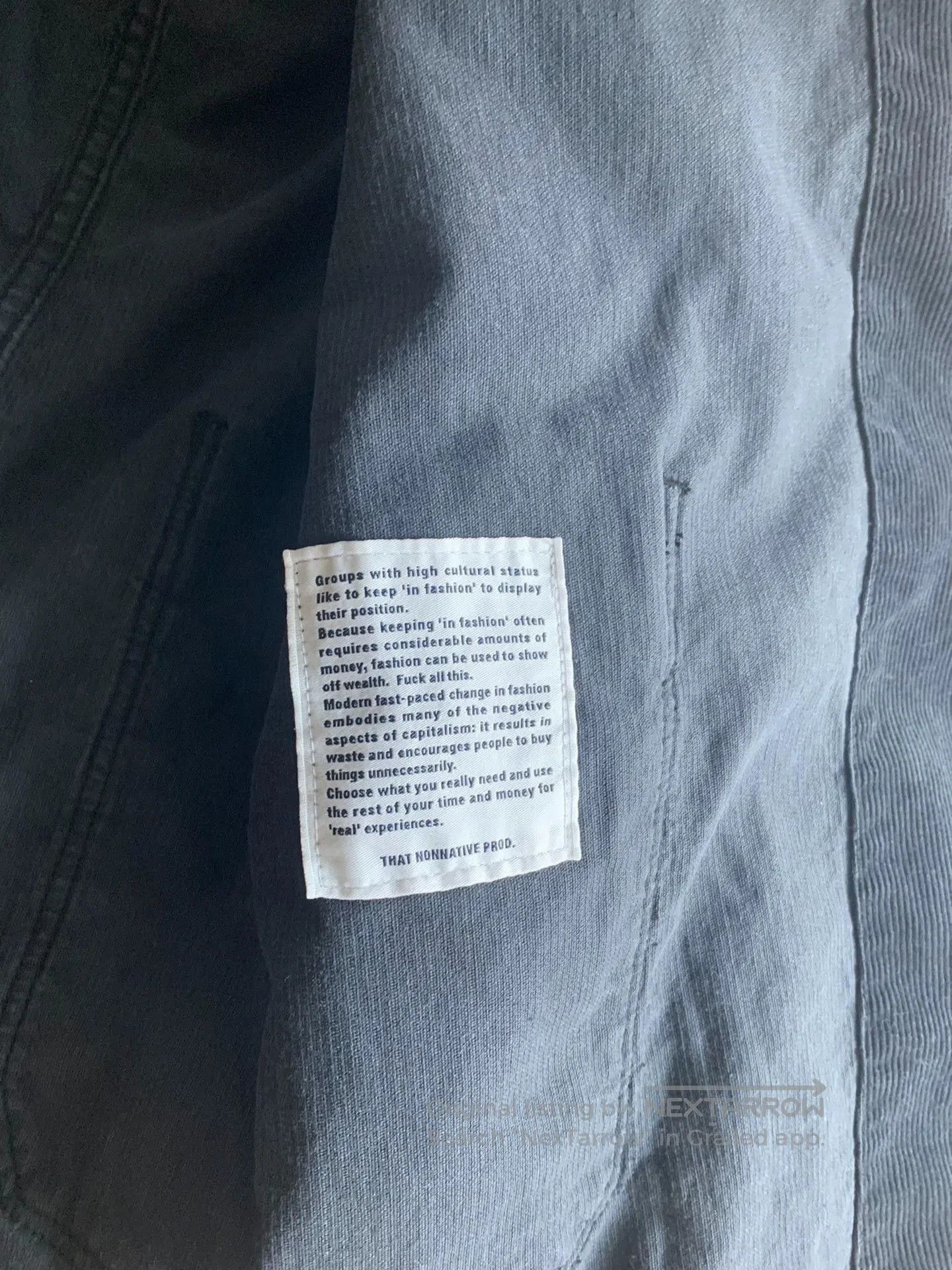 Nonnative Blue Corduroy Light Jacket . Size US XL / EU 56 / 4 - 5 Thumbnail