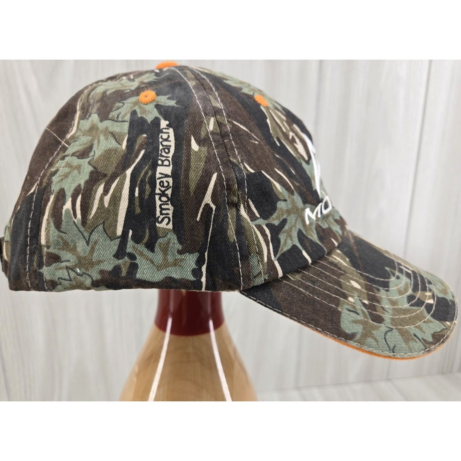 Logo 7 Hit Wear Moldino Mitsubishi Hitachi Hat Men Tool Smokey Branch Camo White Logo Adjustable Trucker Hat Men One Size Camouflage Casual Workwear Size ONE SIZE - 5 Thumbnail