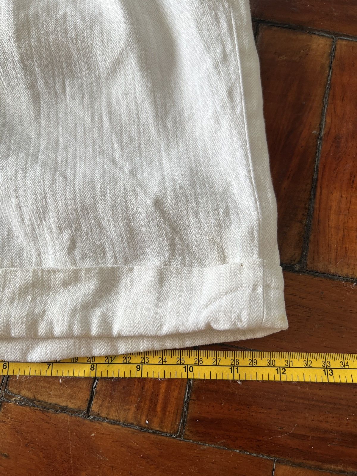 Hermes Hermes white linen shorts Size US 32 / EU 48 - 10 Thumbnail