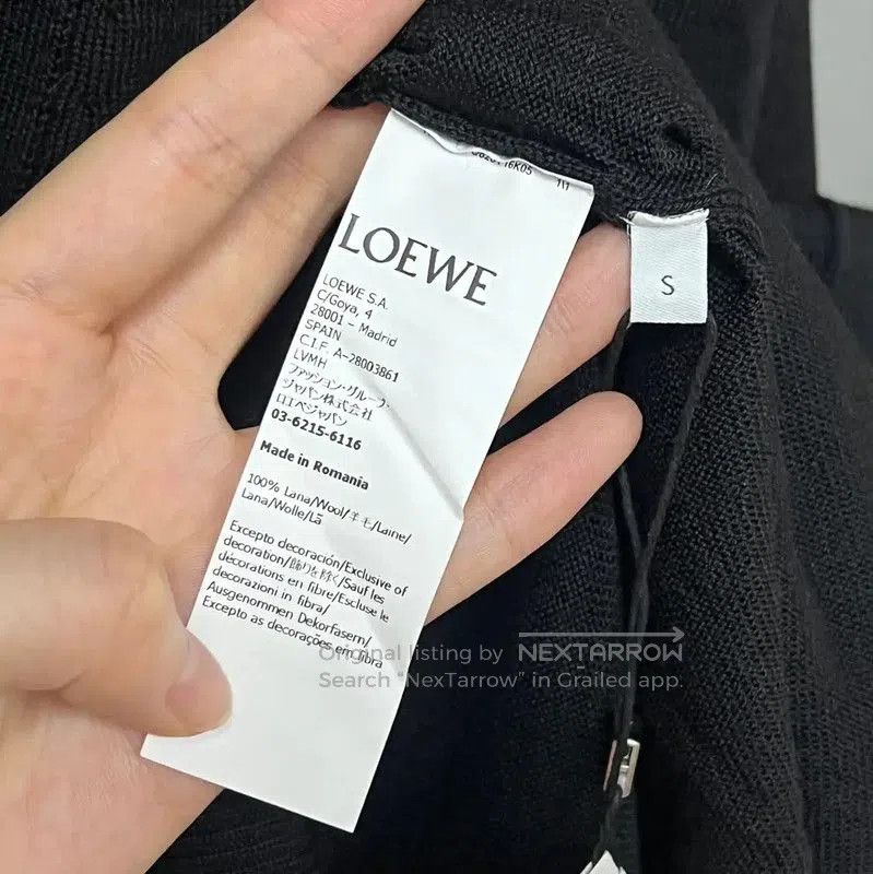 Loewe Loewe Dark Blue Wool Women's Cardigan . Size S / US 4 / IT 40 - 5 Thumbnail