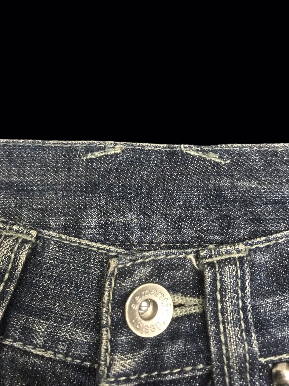 Japanese Brand 💥FLARE💥Archival semanticdesign Flare Patches Denim F432 Size US 31 - 11 Thumbnail