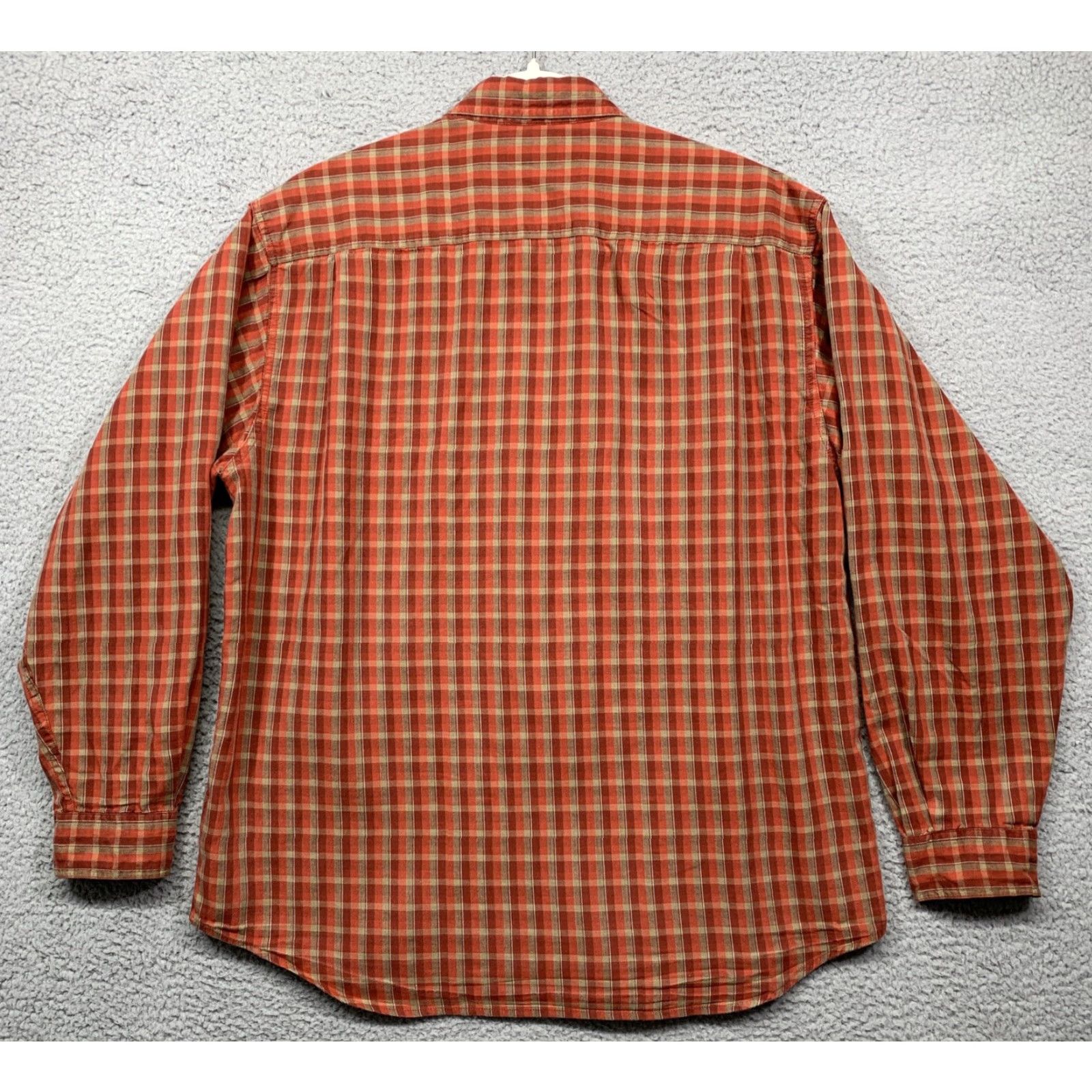 Logo 7 Columbia Shirt Button-Up Long Sleeve Plaid Logo Red Brown Tan Regular M Mens Size US M / EU 48-50 / 2 - 4 Thumbnail