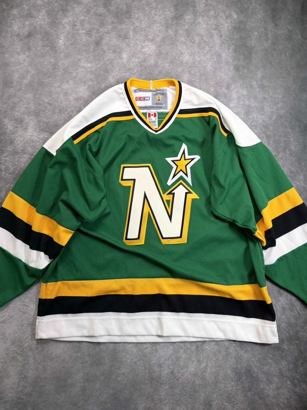 Vintage Minnesota North Stars Jersey Hockey Retro 80s Maska