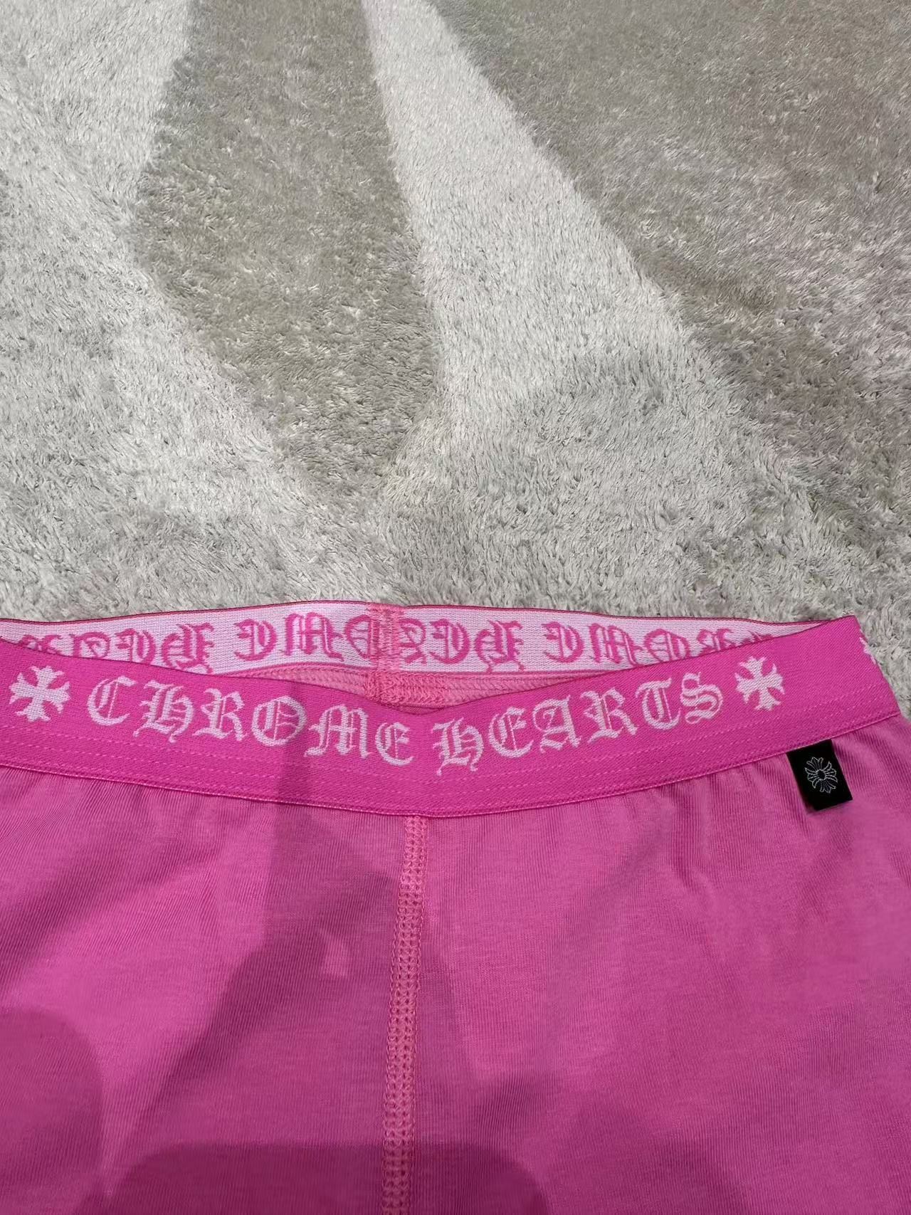 Chrome Hearts Chrome Hearts Pink Horseshoe Logo Stretch Leggings Size 27" / US 4 / IT 40 - 5 Thumbnail