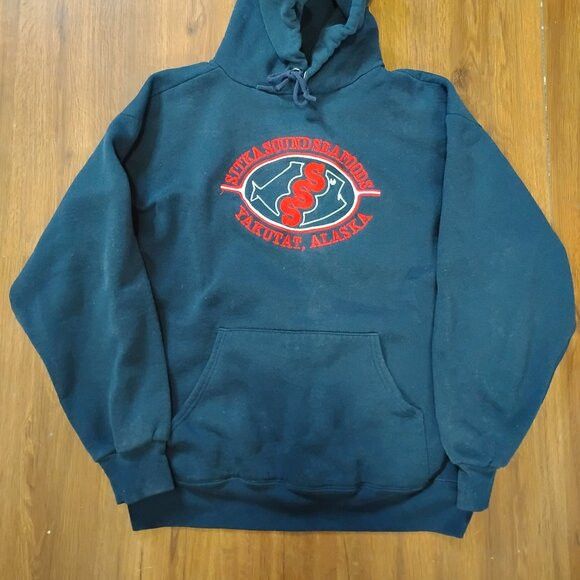 Other Vintage Sitka Sound Seafoods Alaska Hoodie Sweatshirt Size US L / EU 52-54 / 3 - 3 Thumbnail
