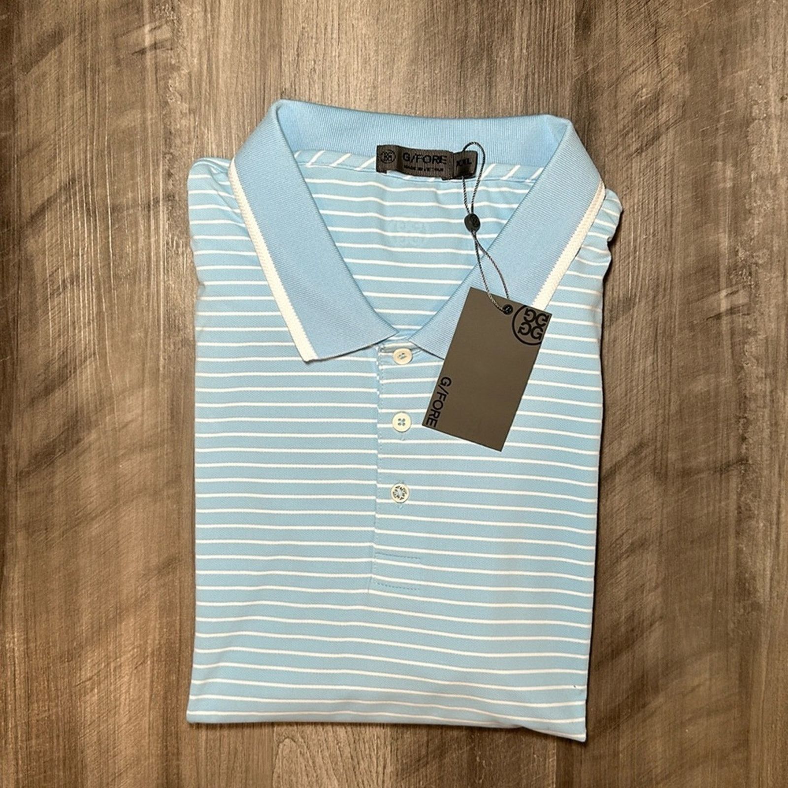 G/FORE G/Fore Perforated Stripe Tech Modern Polo - 2XL Size US XXL / EU 58 / 5 - 1 Thumbnail