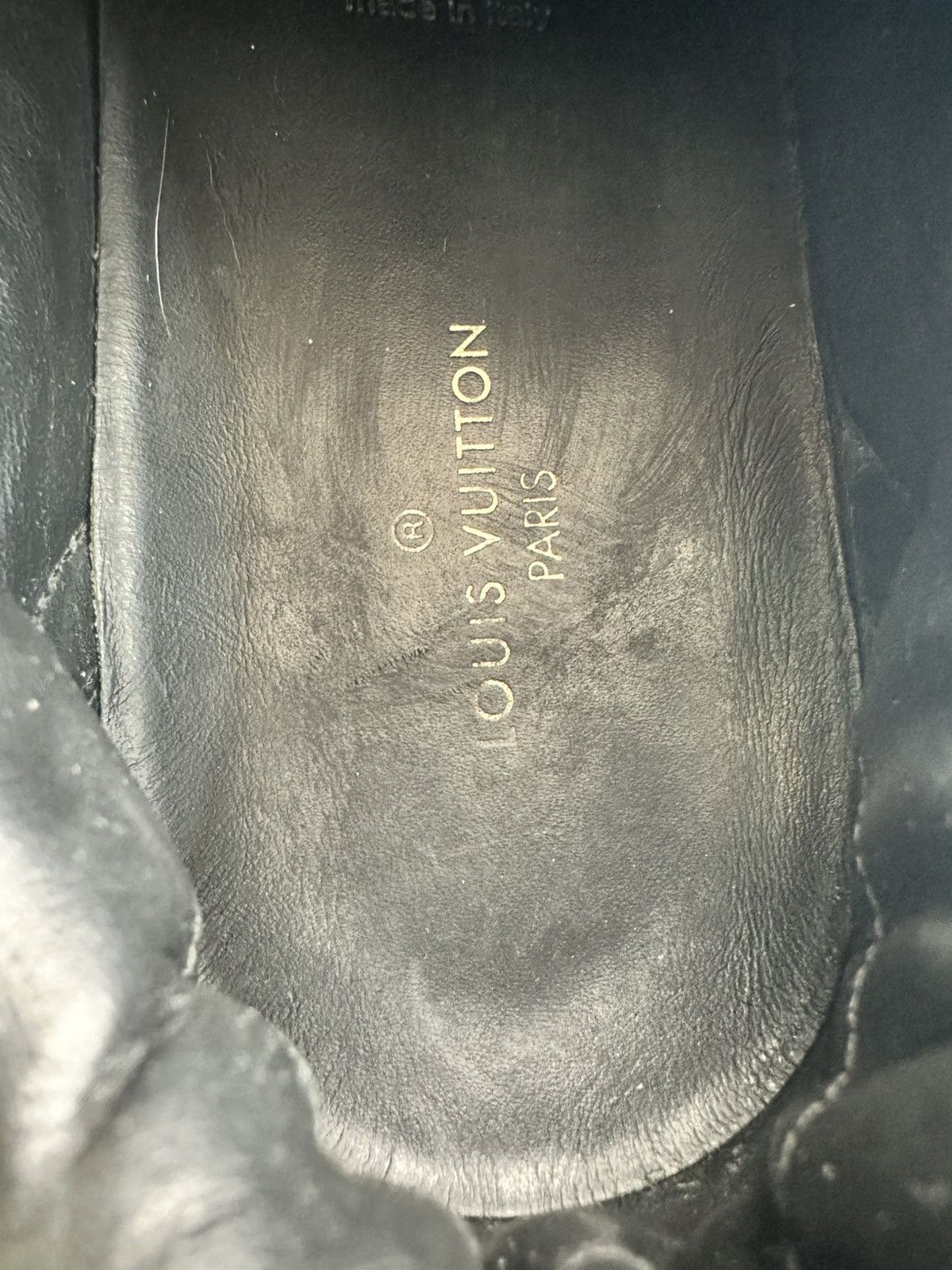 Louis Vuitton Louis Vuitton Black Leather Monogram Canvas Rivoli Sneaker Size US 7.5 / EU 40-41 - 7 Thumbnail