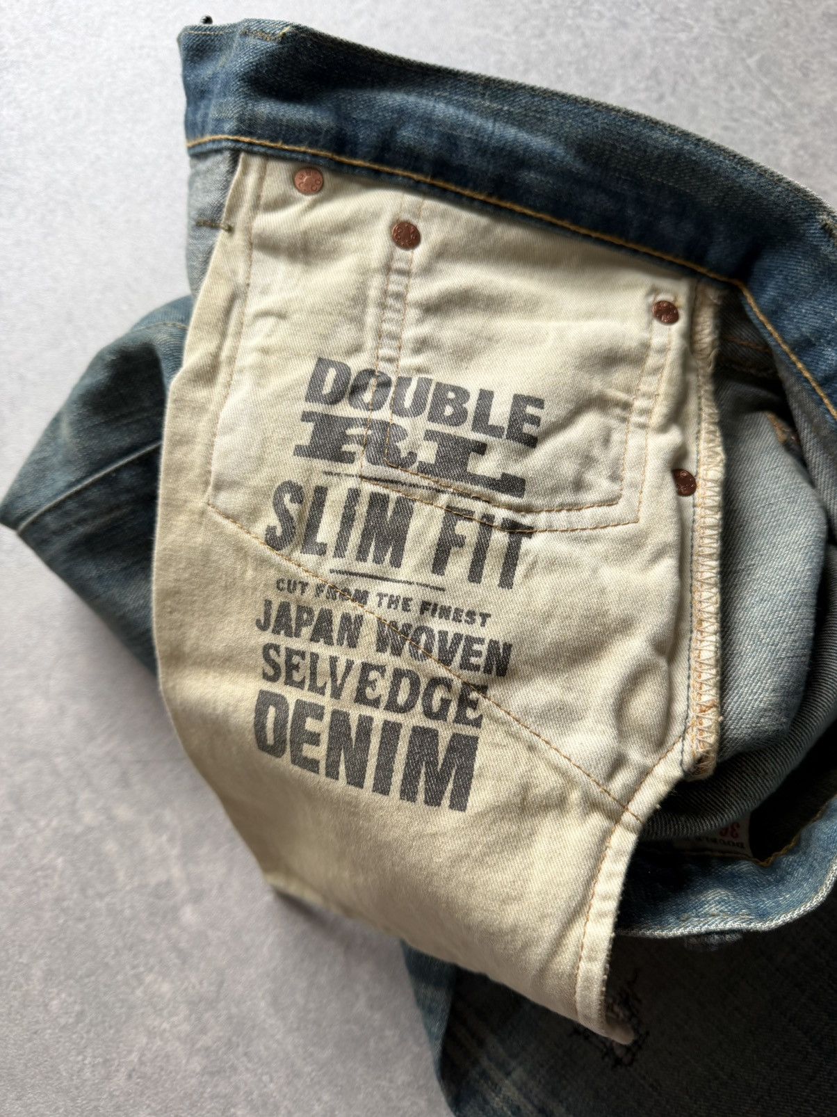 RRL Ralph Lauren Vintage Jeans Double Ralph Lauren Japan Selvedge Denim rare Size US 36 / EU 52 - 10 Thumbnail
