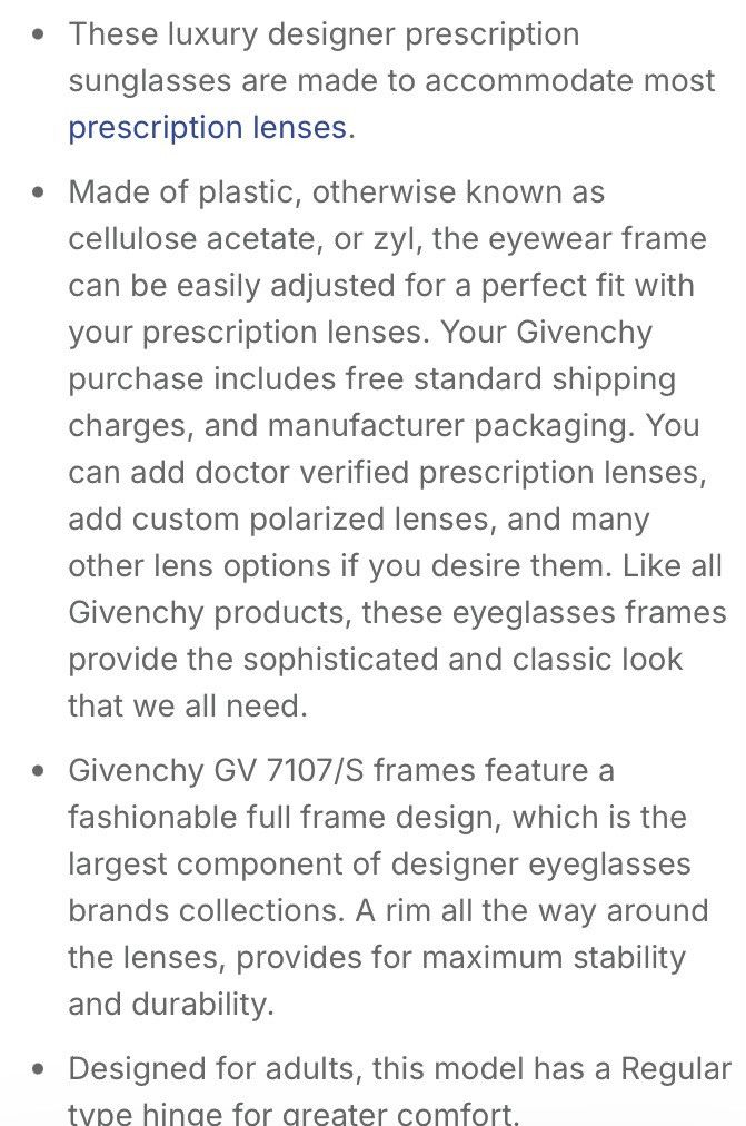 Givenchy GIVENCHY round Sunglasses black GV 7107/S 807IR 56 18 145 Size ONE SIZE - 12 Thumbnail