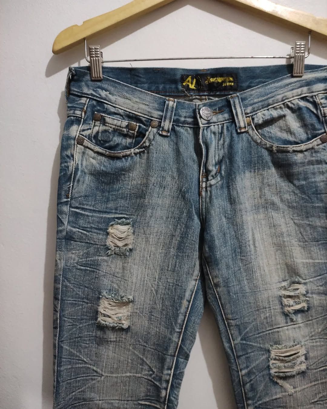 GOSTAR DE FUGA × Le Grande Bleu (L.G.B.) × Tornado Mart Alcapone Faded Distressed Flaire if6was9 LGB style Size US 33 - 12 Thumbnail