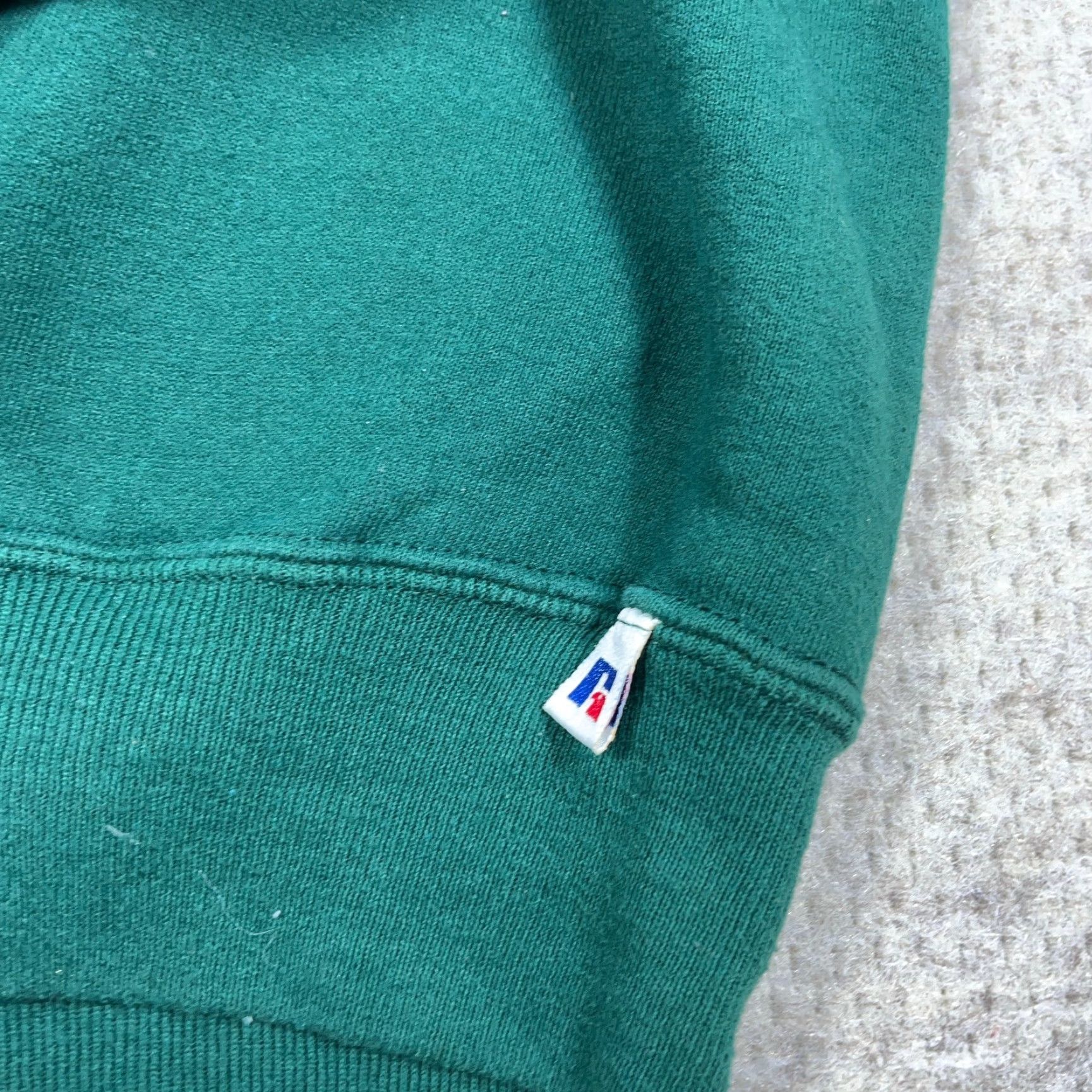 Russell Athletic VINTAGE Russell Sweatshirt Men 2XL Green Crew Neck Pullover, All Seasons, 90s Retro, Regular Fit, USA, Sweatshirt Mens Size US XXL / EU 58 / 5 - 5 Thumbnail