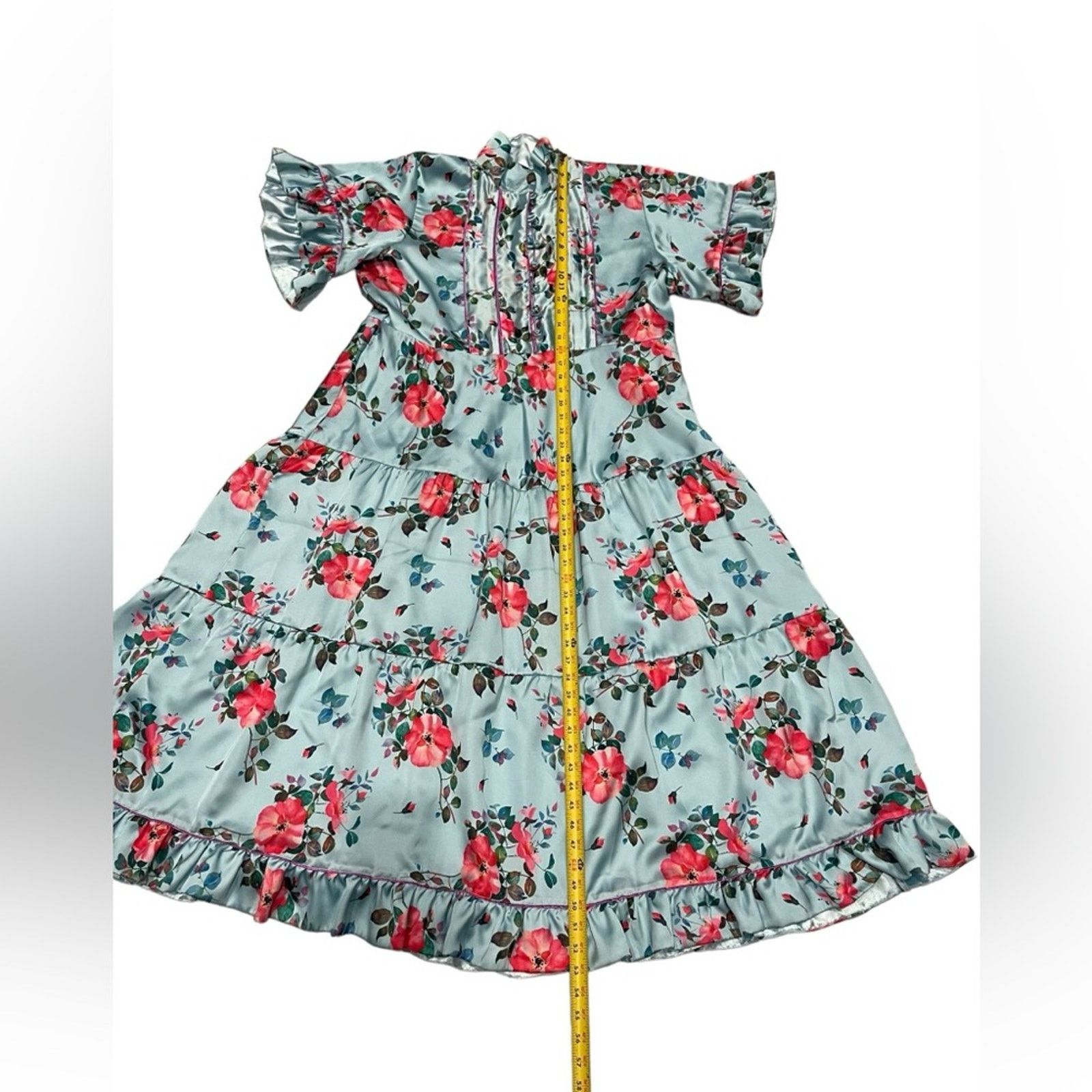 Other SUE SARTOR Womens Neck Floral Print Long Dress Size:XL Size XL / US 12-14 / IT 48-50 - 8 Thumbnail